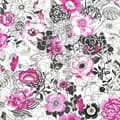 Miniatyrbild 5 av 6: ESTAhome tapet blommor rosa och svart 53 cm x 10,05 m