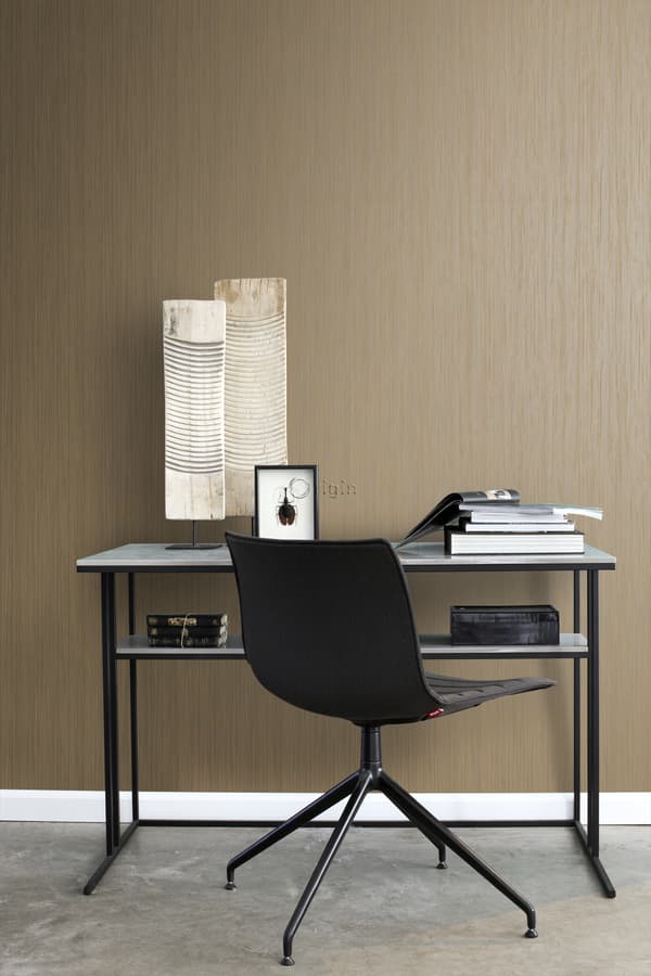 Origin Wallcoverings tapet smal rand glänsande kopparbrunt 53 cm x 10,05 m
