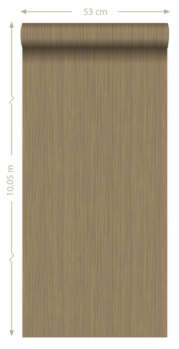 Origin Wallcoverings tapet smal rand glänsande kopparbrunt 53 cm x 10,05 m