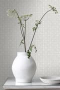 Miniatyrbild 4 av 8: ESTAhome tapet geometriska mönster mullvadsgrått 53 cm x 10,05 m