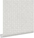 Miniatyrbild 1 av 8: ESTAhome tapet geometriska mönster mullvadsgrått 53 cm x 10,05 m