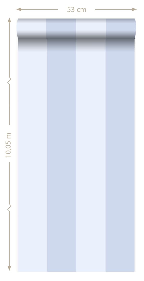 Origin Wallcoverings tapet rand ljusblått 53 cm x 10,05 m