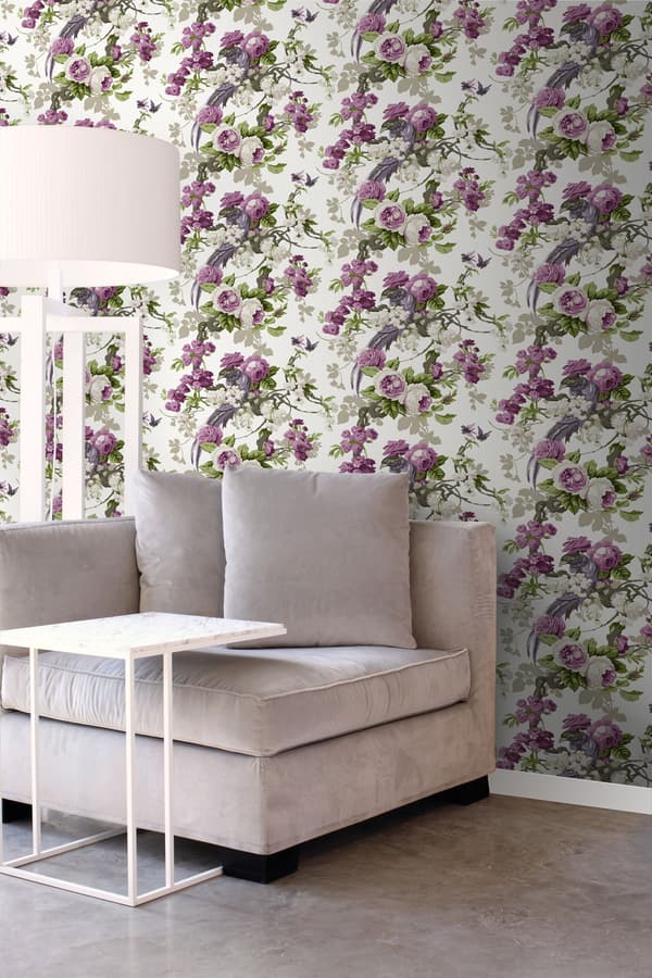 Origin Wallcoverings tapet paradisfugle lilla 53 cm x 10,05 m