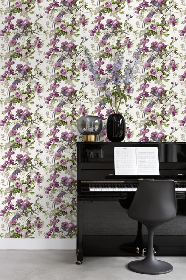 Origin Wallcoverings tapet paradisfugle lilla 53 cm x 10,05 m