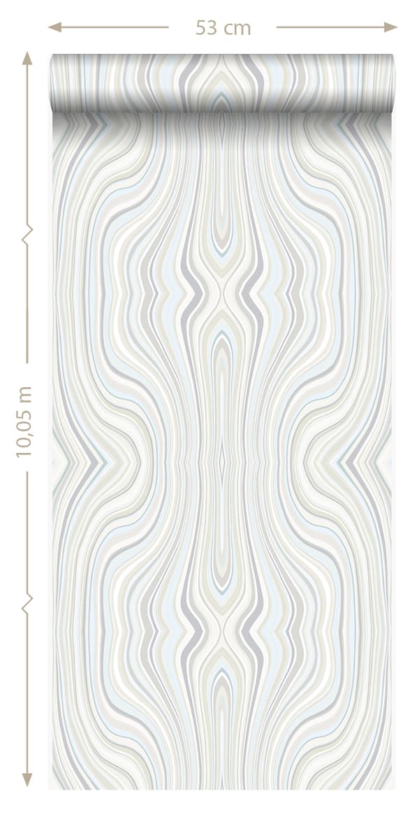 Origin Wallcoverings tapet grafiska linjer beige 53 cm x 10,05 m