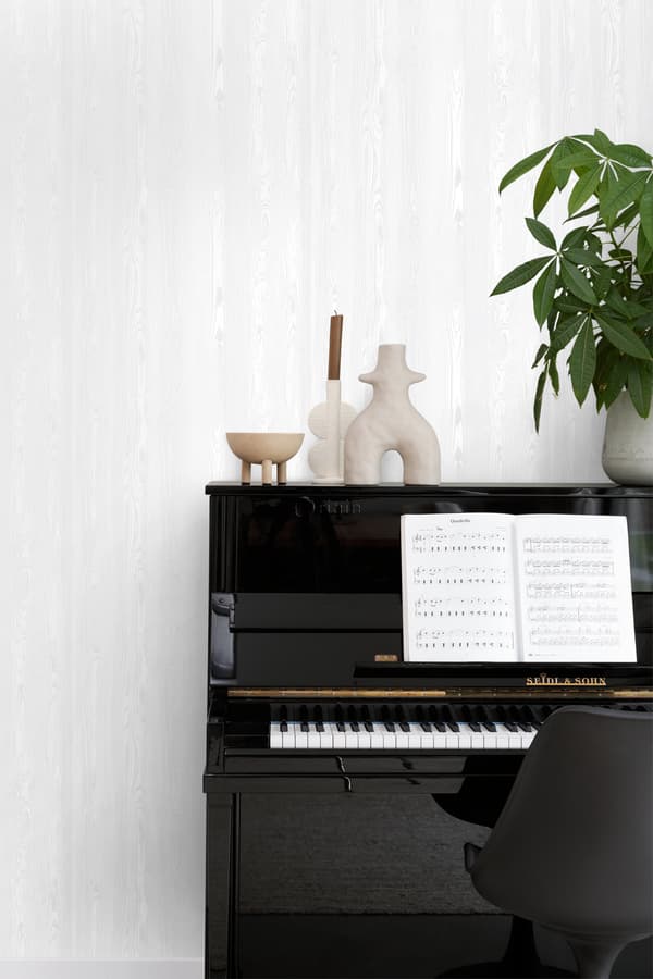 Origin Wallcoverings tapet friske træplanker gammeldags hvidt 53 cm x 10,05 m