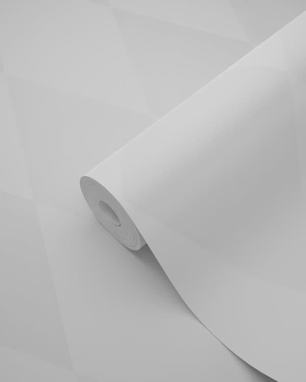 Origin Wallcoverings tapet rombmotiv matt vitt och varm ljusgrått 53 cm x 10,05 m