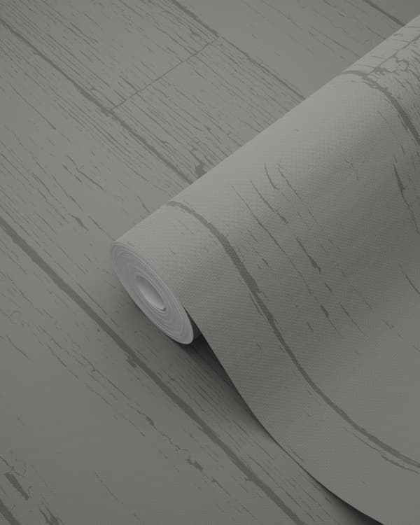 Origin Wallcoverings tapet slidte træplanker mulvarpegråt 53 cm x 10,05 m