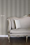 Miniatyrbild 2 av 5: Origin Wallcoverings tapet ränder mullvadsgrått 53 cm x 10,05 m