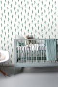 Miniatyrbillede 5 af 8: ESTAhome tapet lille ørkenkaktus smaragdgrønt 53 cm x 10,05 m