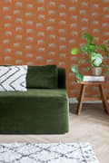 Miniatyrbild 3 av 8: ESTAhome tapet pantrar apelsinfärgat 0,53 x 10,05 m