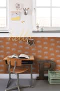 Miniatyrbild 5 av 8: ESTAhome tapet pantrar apelsinfärgat 0,53 x 10,05 m