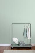 Miniatyrbild 3 av 7: ESTAhome tapet enfärgad linnestruktur mintgrönt 0,53 x 10,05 m
