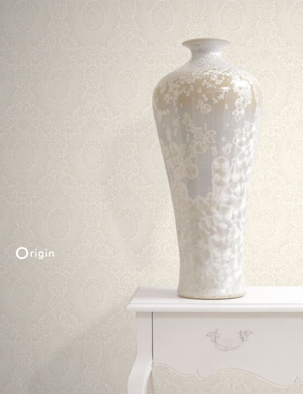 Origin Wallcoverings tapet ornament äppelblomsvitt 53 cm x 10,05 m