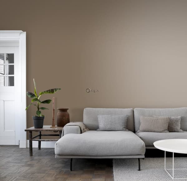 Origin Wallcoverings tapet ensfarvet skinnende bronze 53 cm x 10,05 m