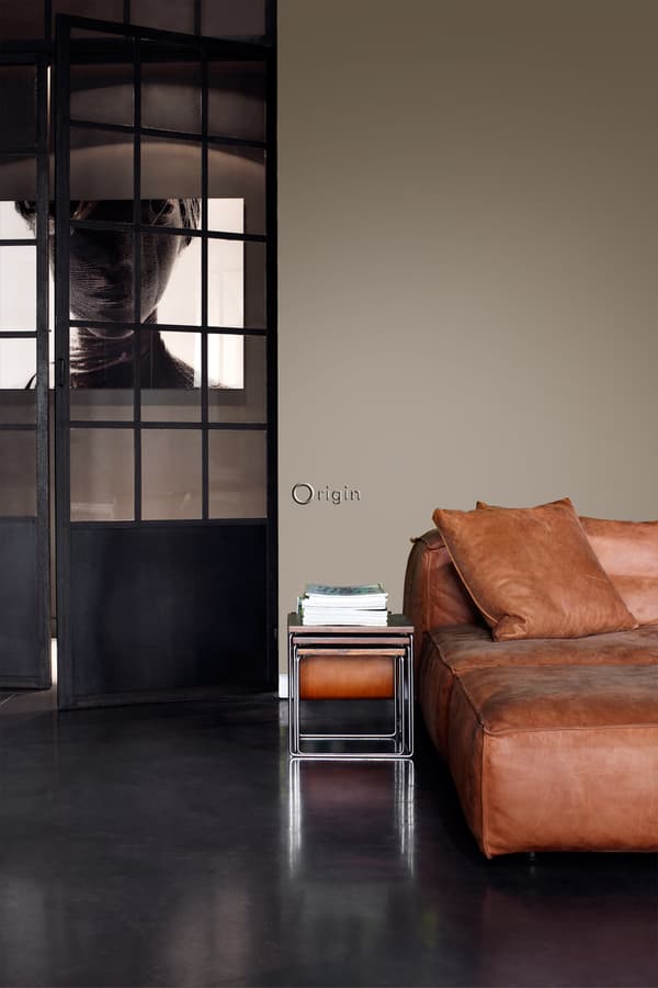 Origin Wallcoverings tapet ensfarvet skinnende bronze 53 cm x 10,05 m