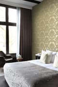 Miniatyrbillede 3 af 8: Origin Wallcoverings tapet ornament lyst guldfarvet 53 cm x 10,05 m