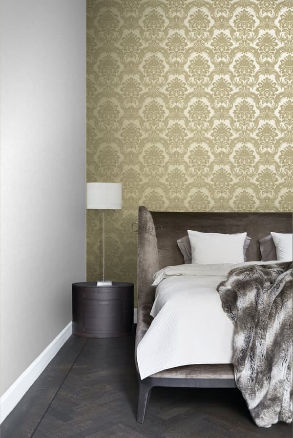 Origin Wallcoverings tapet ornament lyst guldfarvet 53 cm x 10,05 m