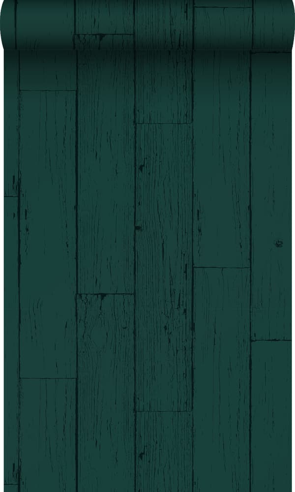 Origin Wallcoverings tapet slitna träplankor smaragdgrönt 53 cm x 10,05 m