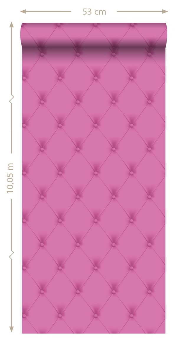 Origin Wallcoverings tapet knap-tuftet lyserødt 53 cm x 10,05 m