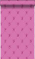 Miniatyrbillede 1 af 7: Origin Wallcoverings tapet knap-tuftet lyserødt 53 cm x 10,05 m