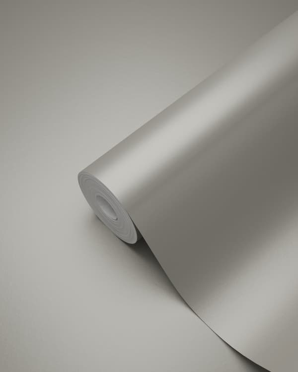 Origin Wallcoverings tapet ensfarvet lyst grålilla 53 cm x 10,05 m