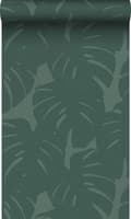 Miniatyrbild 1 av 6: Origin Wallcoverings tapet blad med vävd struktur havsgrönt 0,53 x 10,05 m