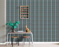 Miniatyrbillede 4 af 8: ESTAhome tapet rombemotiv mørkegrønt og sort 53 cm x 10,05 m