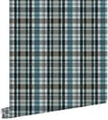 Miniatyrbillede 1 af 8: ESTAhome tapet rombemotiv mørkegrønt og sort 53 cm x 10,05 m