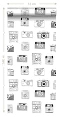 Miniatyrbild 8 av 8: ESTAhome tapet snabbkameror svart och vitt - 138843 - 0,53 x 10,05 m