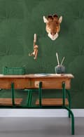 Miniatyrbild 3 av 8: ESTAhome tapet stora blad mörkgrönt - 138996 - 0,53 x 10,05 m