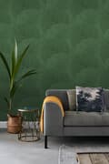 Miniatyrbild 2 av 8: ESTAhome tapet stora blad mörkgrönt - 138996 - 0,53 x 10,05 m