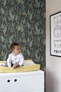 Miniatyrbild 5 av 8: ESTAhome tapet apor svart, mörkgrönt och mintgrönt 0,53 x 10,05 m