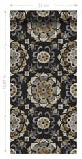 Miniatyrbillede 11 af 11: Origin Wallcoverings tapet suzani-blomster sort - 347426 - 53 cm x 10,05 m