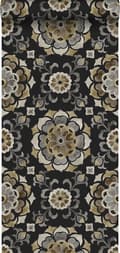 Miniatyrbillede 1 af 11: Origin Wallcoverings tapet suzani-blomster sort - 347426 - 53 cm x 10,05 m