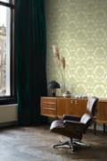 Miniatyrbild 4 av 8: Origin Wallcoverings tapet ornament ljusgrönt 53 cm x 10,05 m