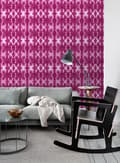 Miniatyrbillede 4 af 7: ESTAhome tapet shibori batik-mønster intensivt fuhsiarosa 53 cm x 10,05 m