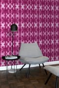 Miniatyrbillede 6 af 7: ESTAhome tapet shibori batik-mønster intensivt fuhsiarosa 53 cm x 10,05 m