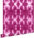 Miniatyrbillede 1 af 7: ESTAhome tapet shibori batik-mønster intensivt fuhsiarosa 53 cm x 10,05 m