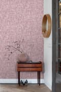 Miniatyrbillede 2 af 8: ESTAhome tapet vævet linned-effekt dybt vinrødt 53 cm x 10,05 m