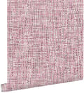 Miniatyrbillede 1 af 8: ESTAhome tapet vævet linned-effekt dybt vinrødt 53 cm x 10,05 m