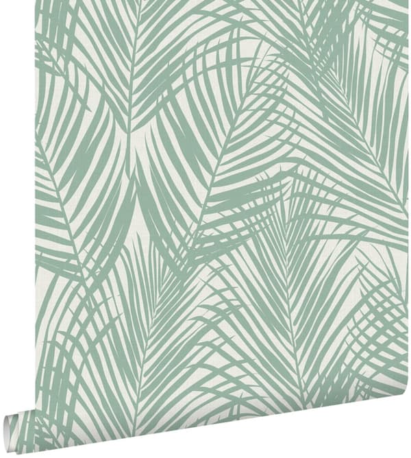 ESTAhome tapet palmblad mintgrönt - 139005 - 0,53 x 10,05 m