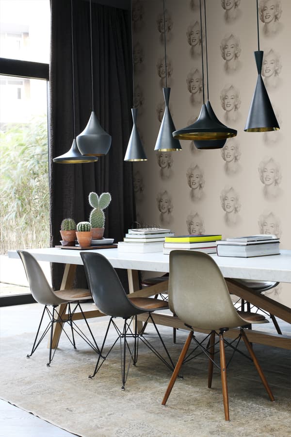 Origin Wallcoverings tapet Marilyn Monroe glänsande brons 53 cm x 10,05 m