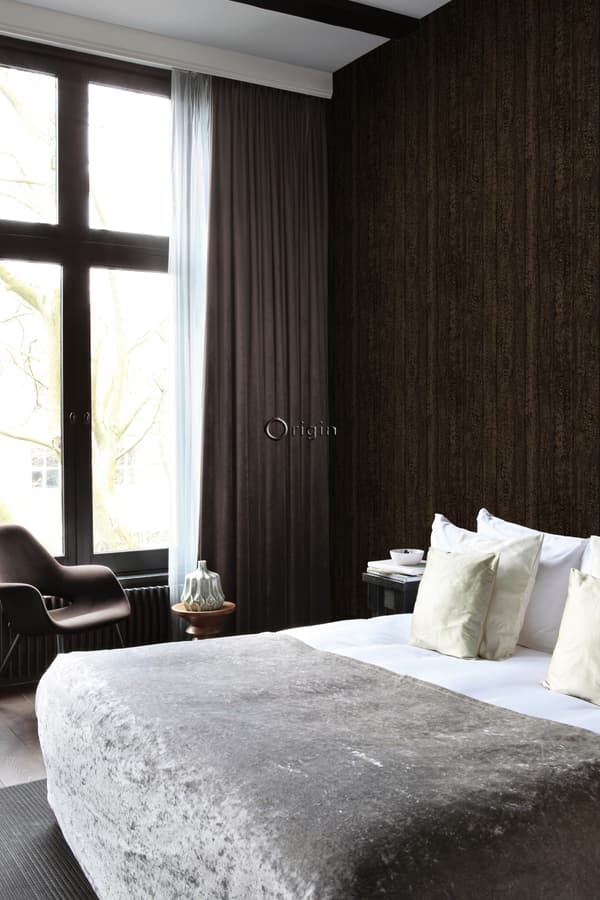 Origin Wallcoverings tapet træplanker mørkebrunt - 347527 - 53 cm x 10,05 m