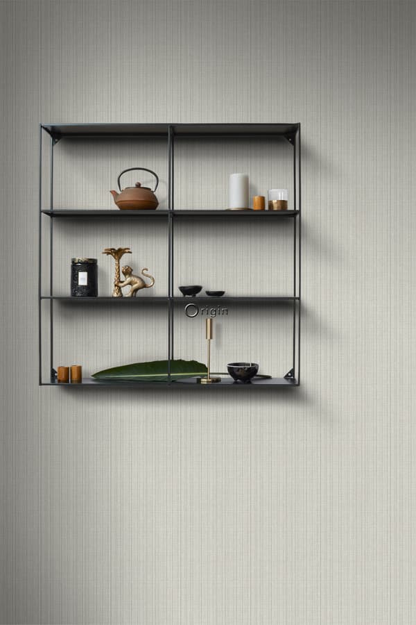 Origin Wallcoverings tapet vævet struktur lysegråt 0,53 x 10,05 m