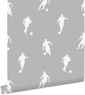 Miniatyrbild 1 av 8: ESTAhome tapet fotbollsspelare grått 53 cm x 10,05 m
