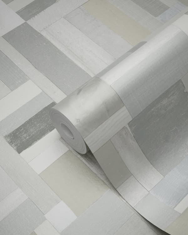 Origin Wallcoverings tapet træstumper plankemotiv beige 53 cm x 10,05 m