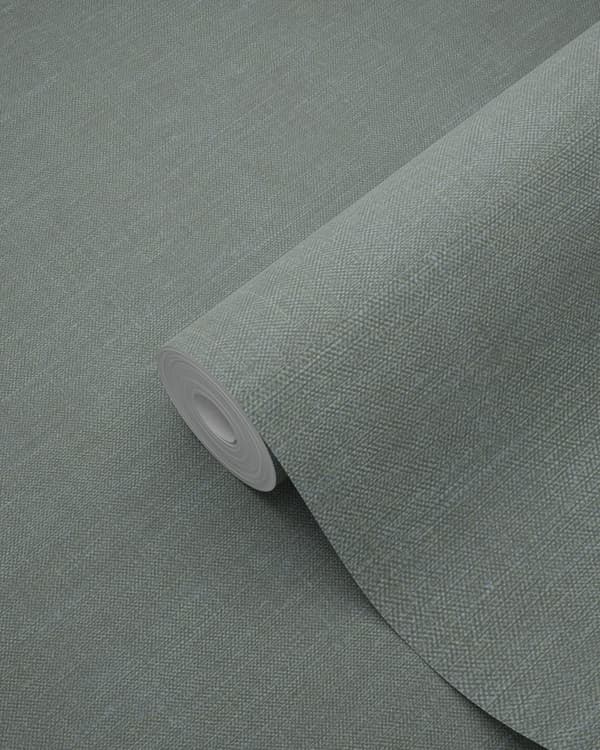 Origin Wallcoverings tapet linnedstruktur celadon grønt 0,53 x 10,05 m