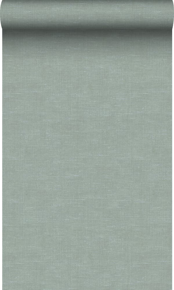 Origin Wallcoverings tapet linnedstruktur celadon grønt 0,53 x 10,05 m