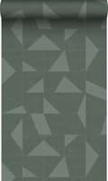 Miniatyrbild 1 av 7: Origin Wallcoverings tapet grafiskt motiv med vävd struktur grönt 0,53 x 10,05 m
